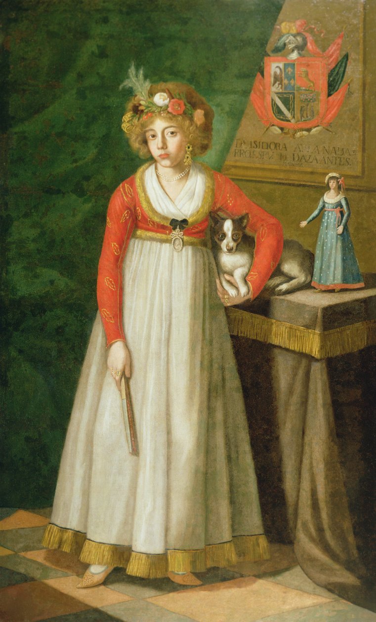 Portret van Isidore, 1810 door Mexican School