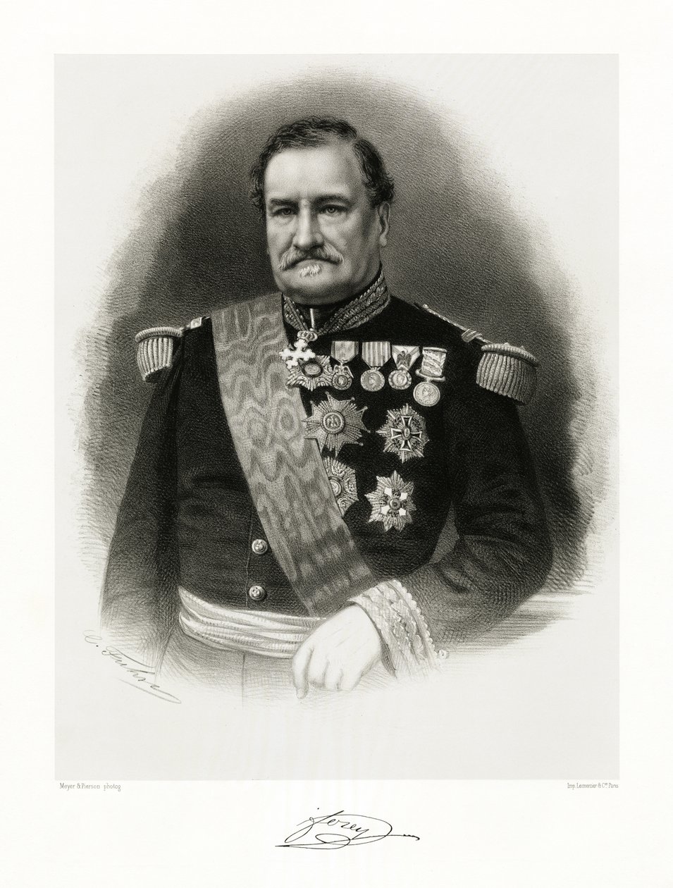 Élie Frédéric Forey door Meyer and Pierson