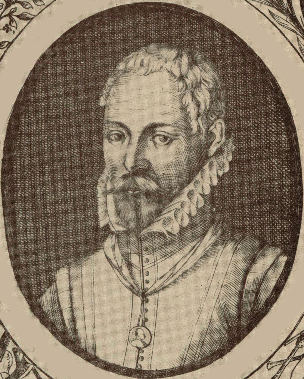 Portret van de componist Roland de Lassus, 1532-1594 door Meyssens