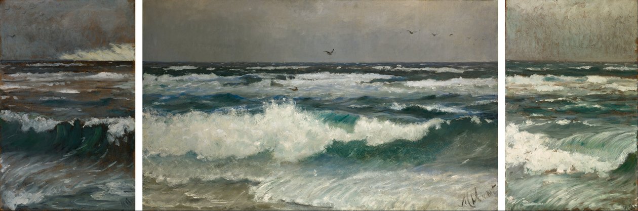 Brandingen aan de kust door Michael Peter Ancher
