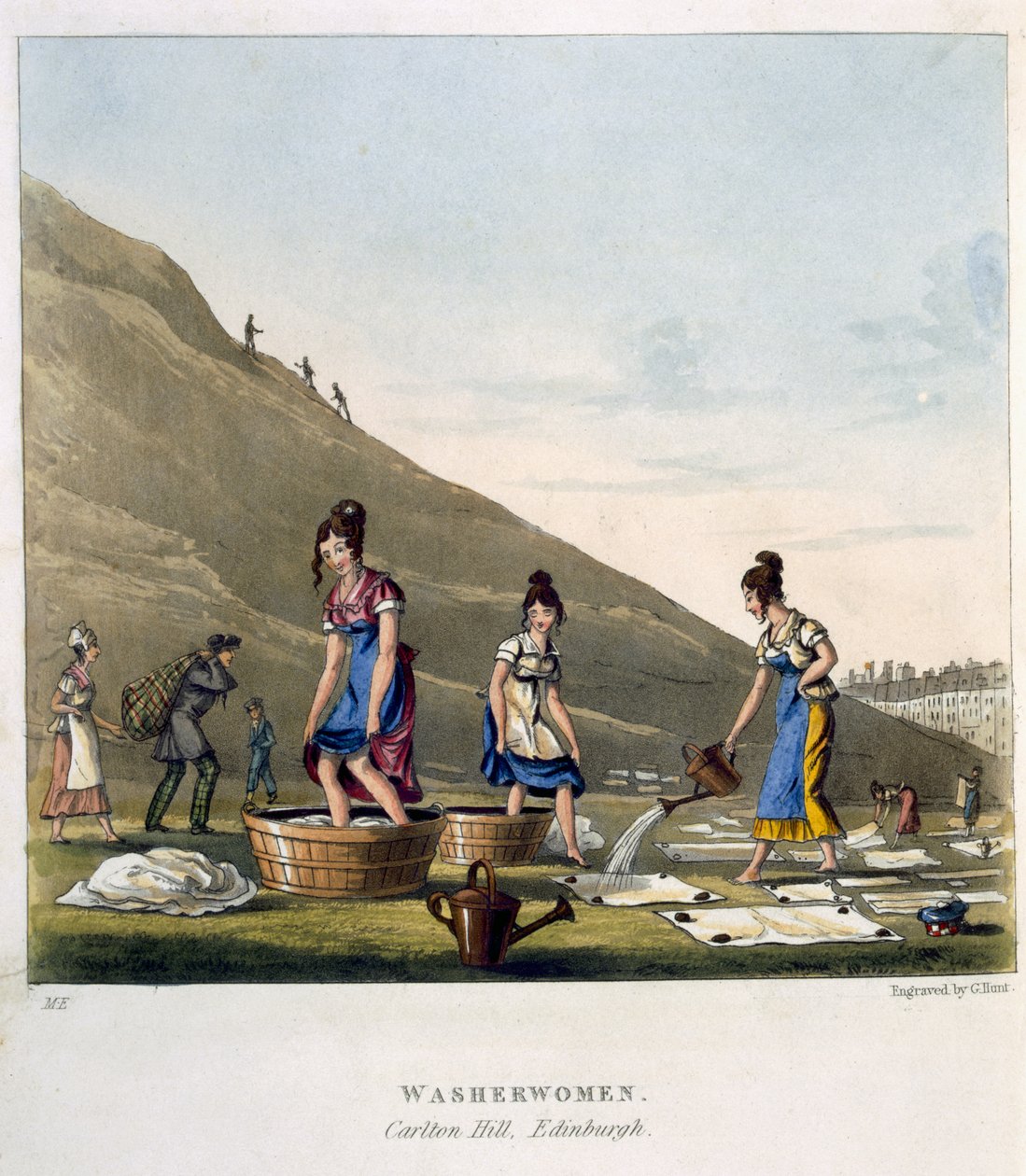 Wasvrouwen, Calton Hill, Edinburgh, uit 