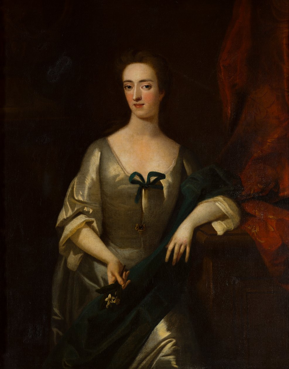 Portret van Charlotte Lady Myddelton, ca. 1699-1731 door Michael (circle of) Dahl