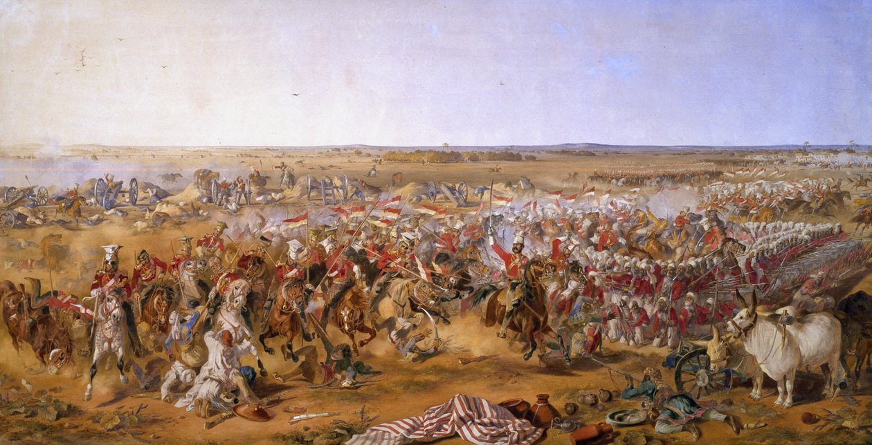 16e Lancers, Slag bij Aliwal, 28 januari 1846 door Michael Angelo Hayes