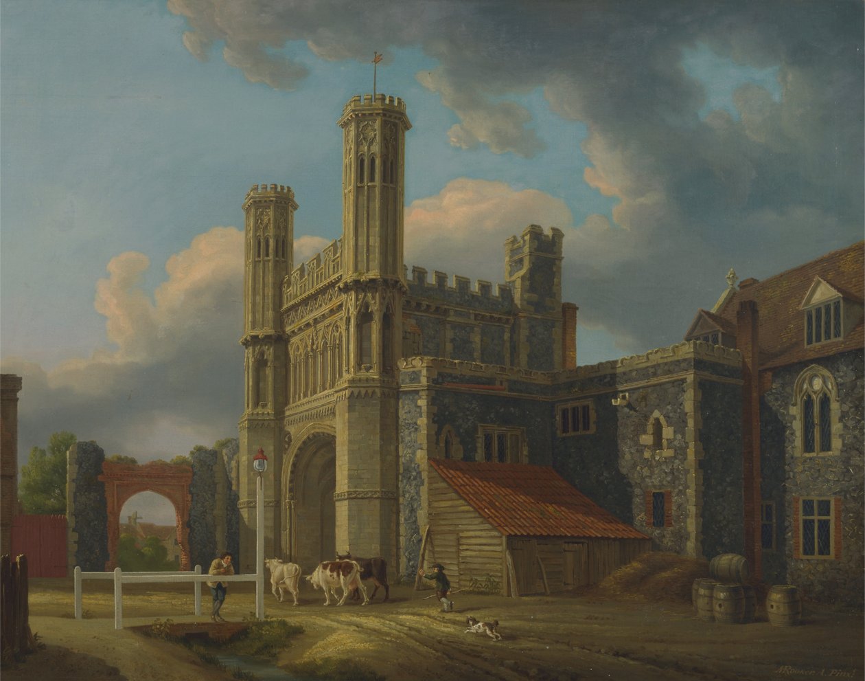 Augustinuspoort, Canterbury door Michael Angelo Rooker