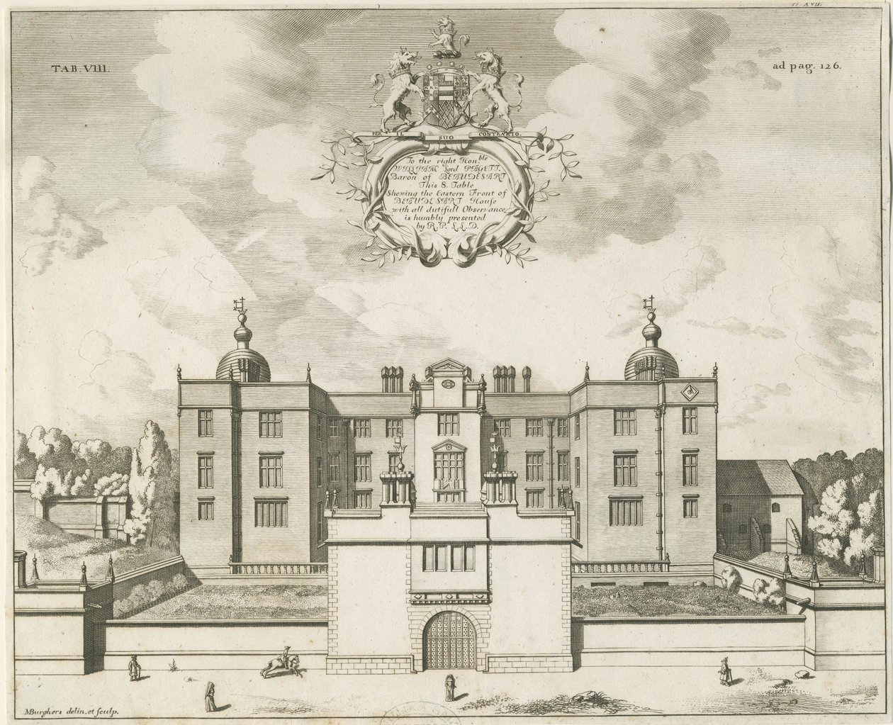Beaudesert Hall en Park door Michael Burghers