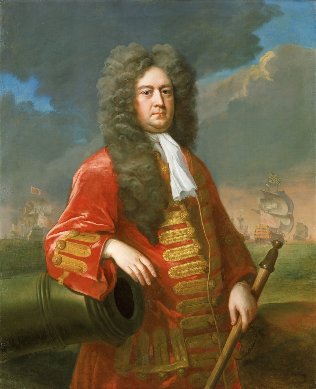 Admiraal Sir George Rooke (1650-1709), c.1705 door Michael Dahl