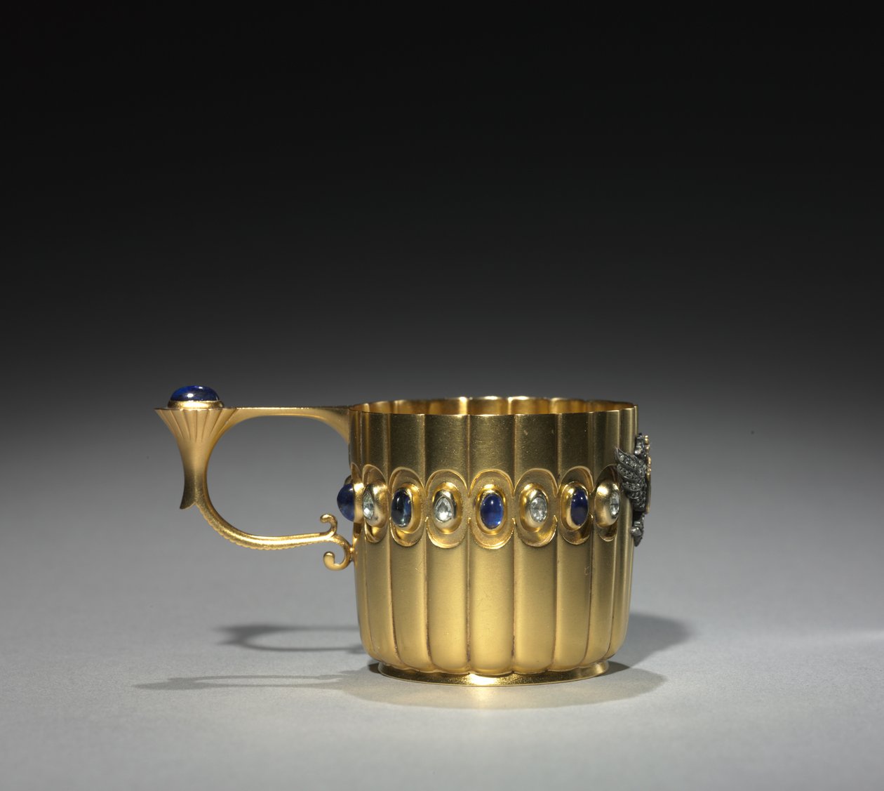 Miniatuur Beker, firma van Peter Carl Fabergé (1846-1920), voor 1896 door Michael Evlampievich Perkhin