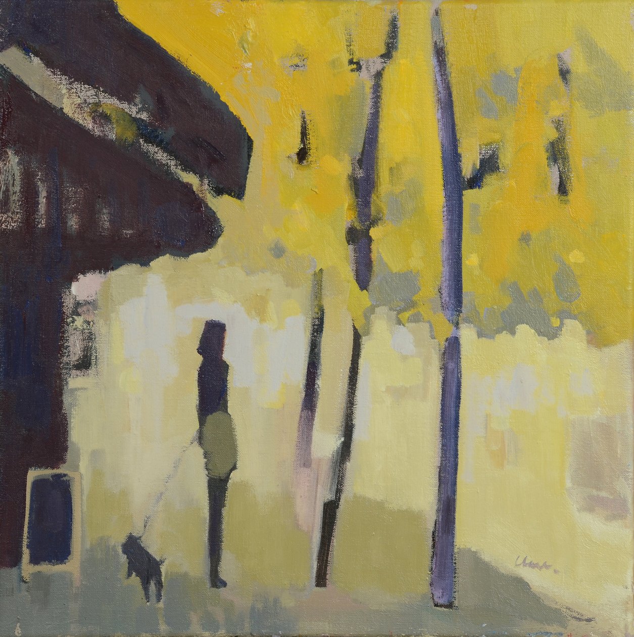 Een wandeling langs de Seine, 2015 (olieverf op linnen) door Michael G. Clark