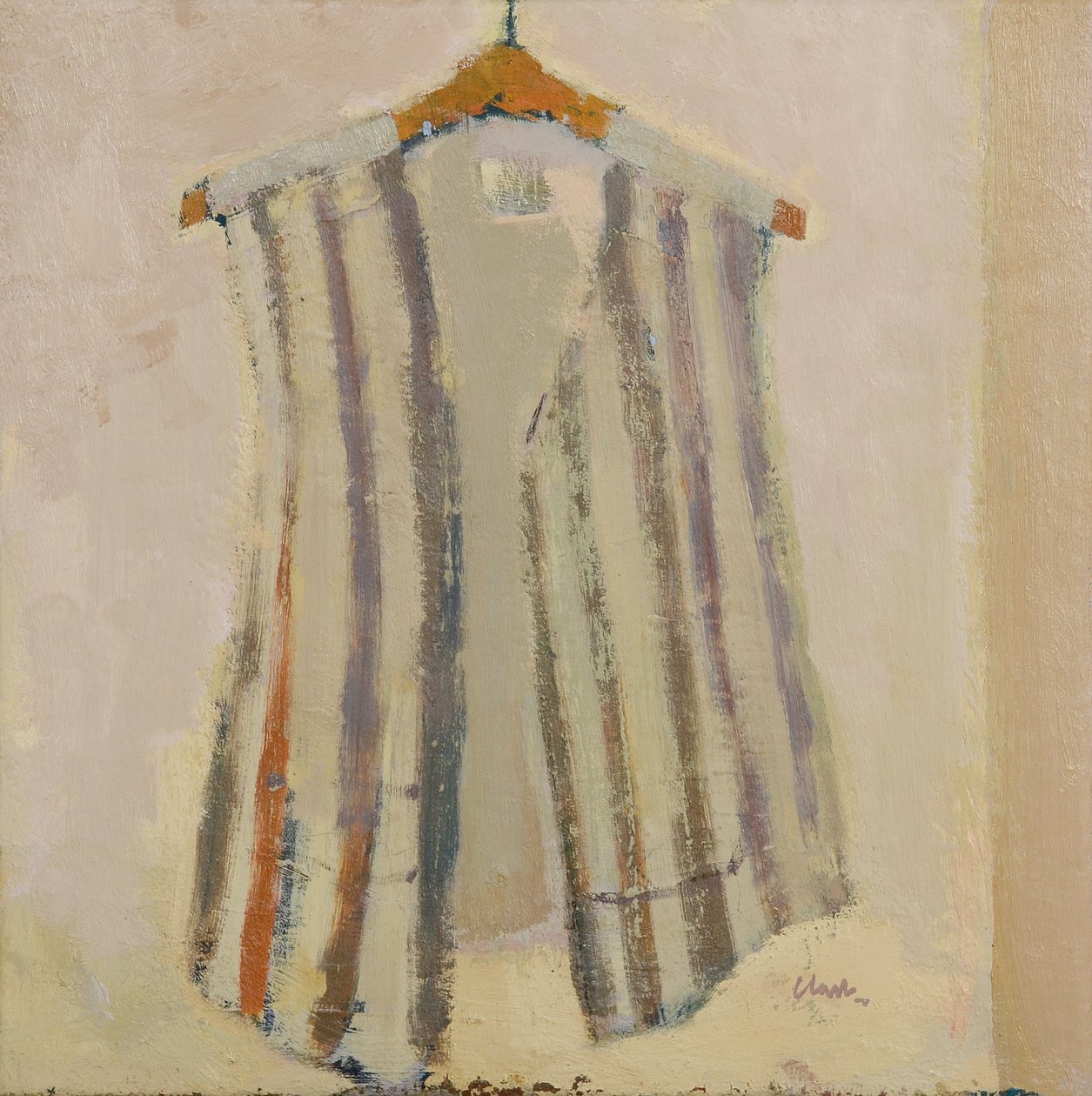 Italiaans zijden vest, 2017 (olieverf op linnen) door Michael G. Clark