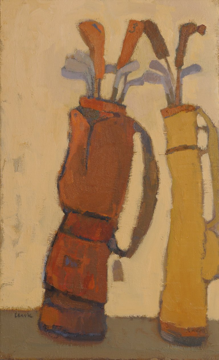 De kleedkamer, 2015 (olieverf op linnen) door Michael G. Clark