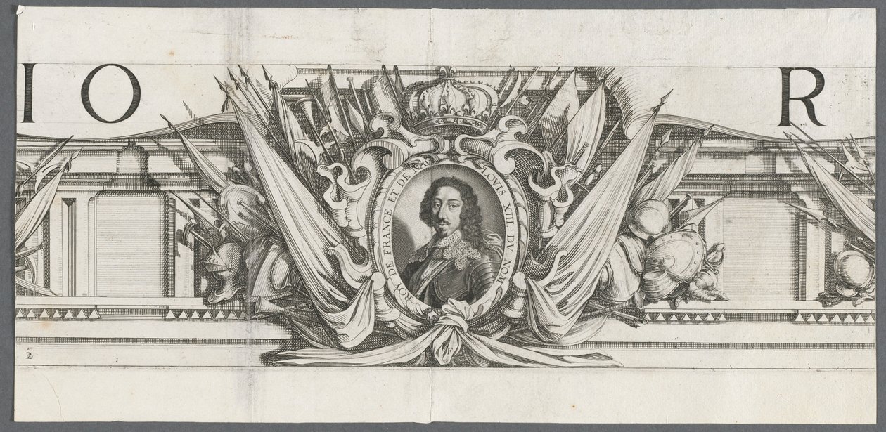 Het beleg van La Rochelle: Plaat 2, 1628-1630 door Michael Lasne