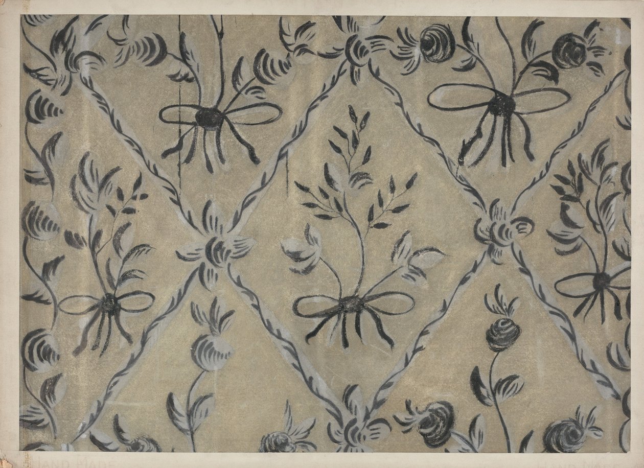 Vrij Hand Gedecoreerde Muur, c. 1939 door Michael Lauretano