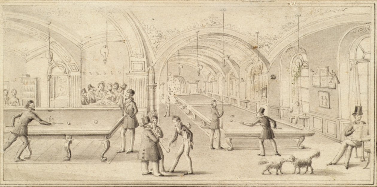 De biljartzaal van het 
