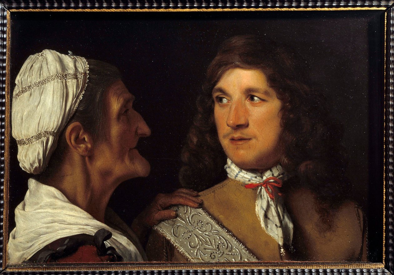 De jonge man en de koppelaarster door Michael Sweerts
