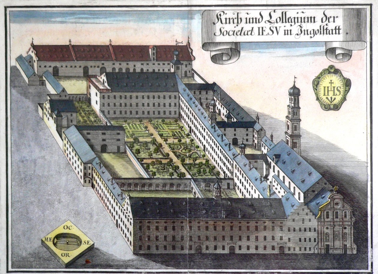 Jezuïetencollege Ingolstadt door Michael Wening