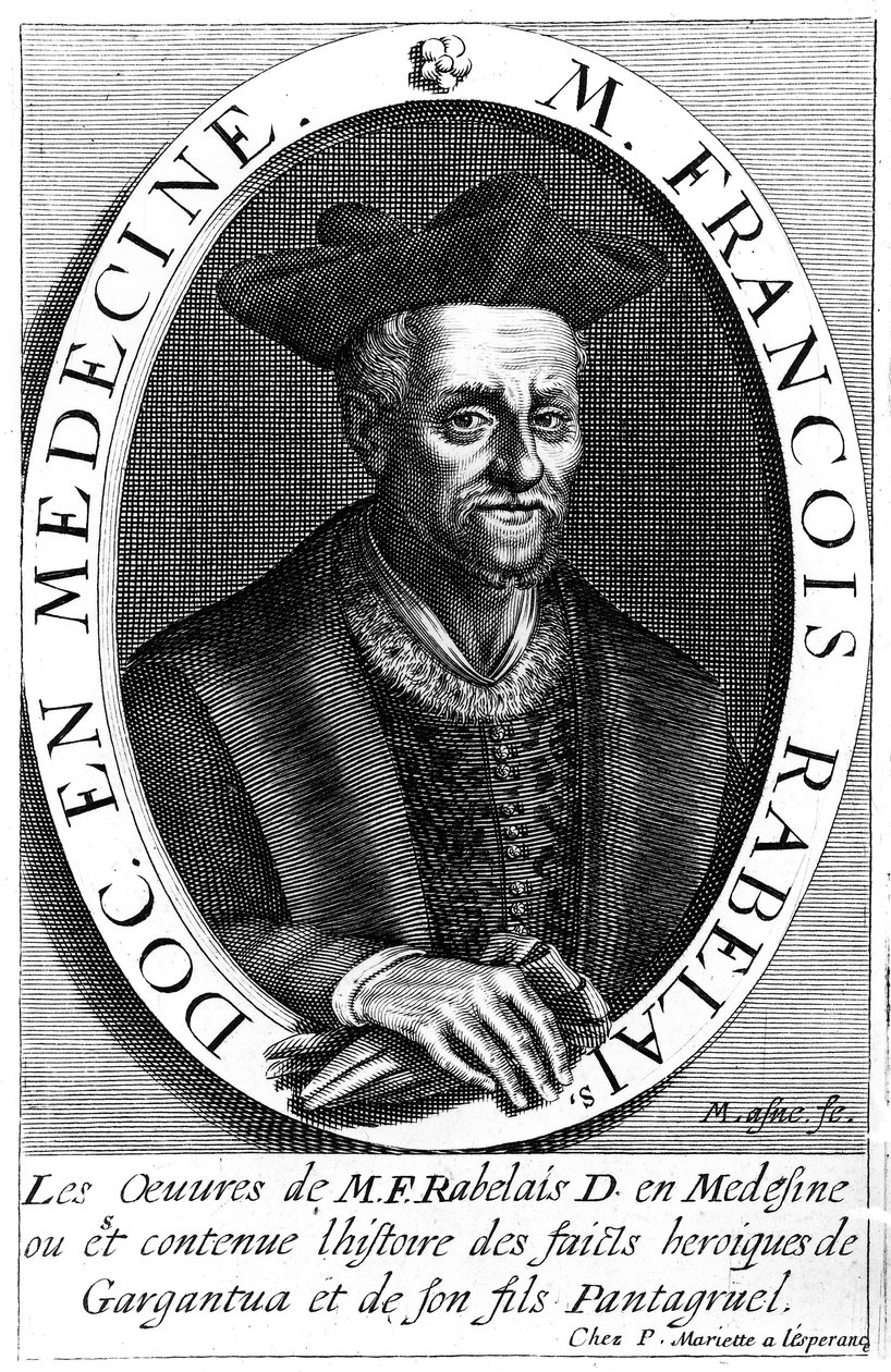 Francois Rabelais door Michel Lasne