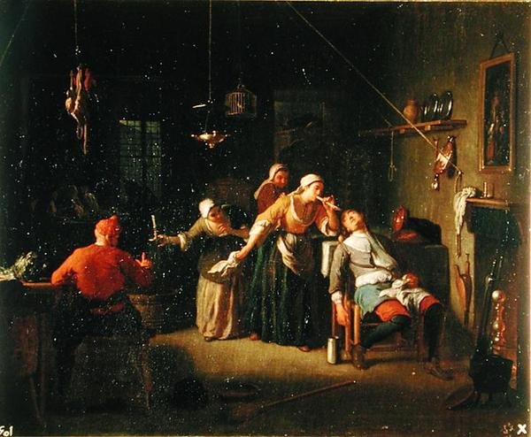 Taveernescène door Michel Ange Houasse