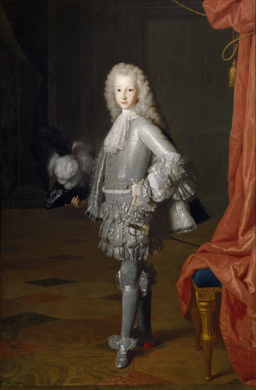 Louis I als Prins van Asturië, 1717 door Michel Ange Houasse
