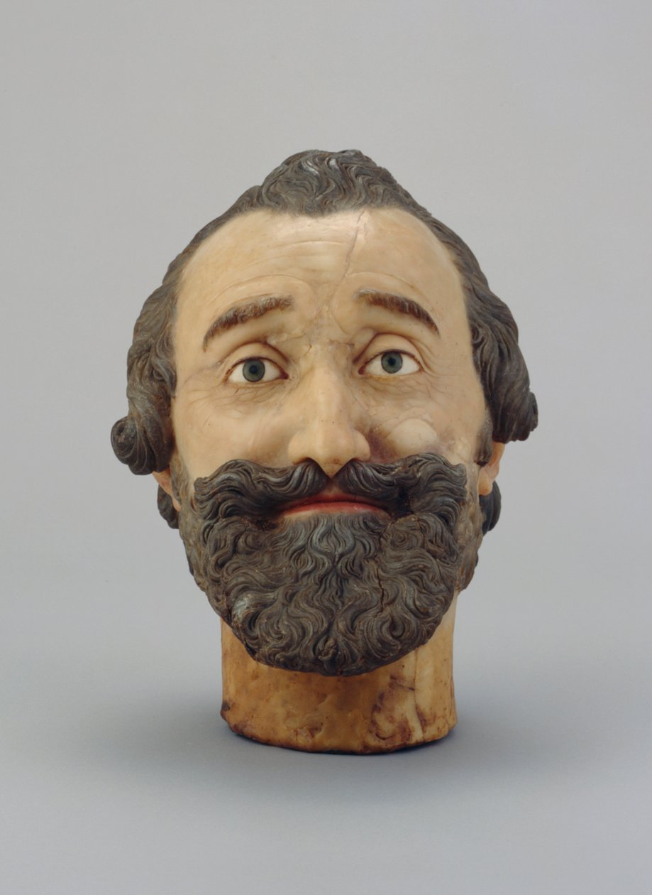 Portret Hoofd van Hendrik IV van Frankrijk, ca. 1610 door Michel Bourdin