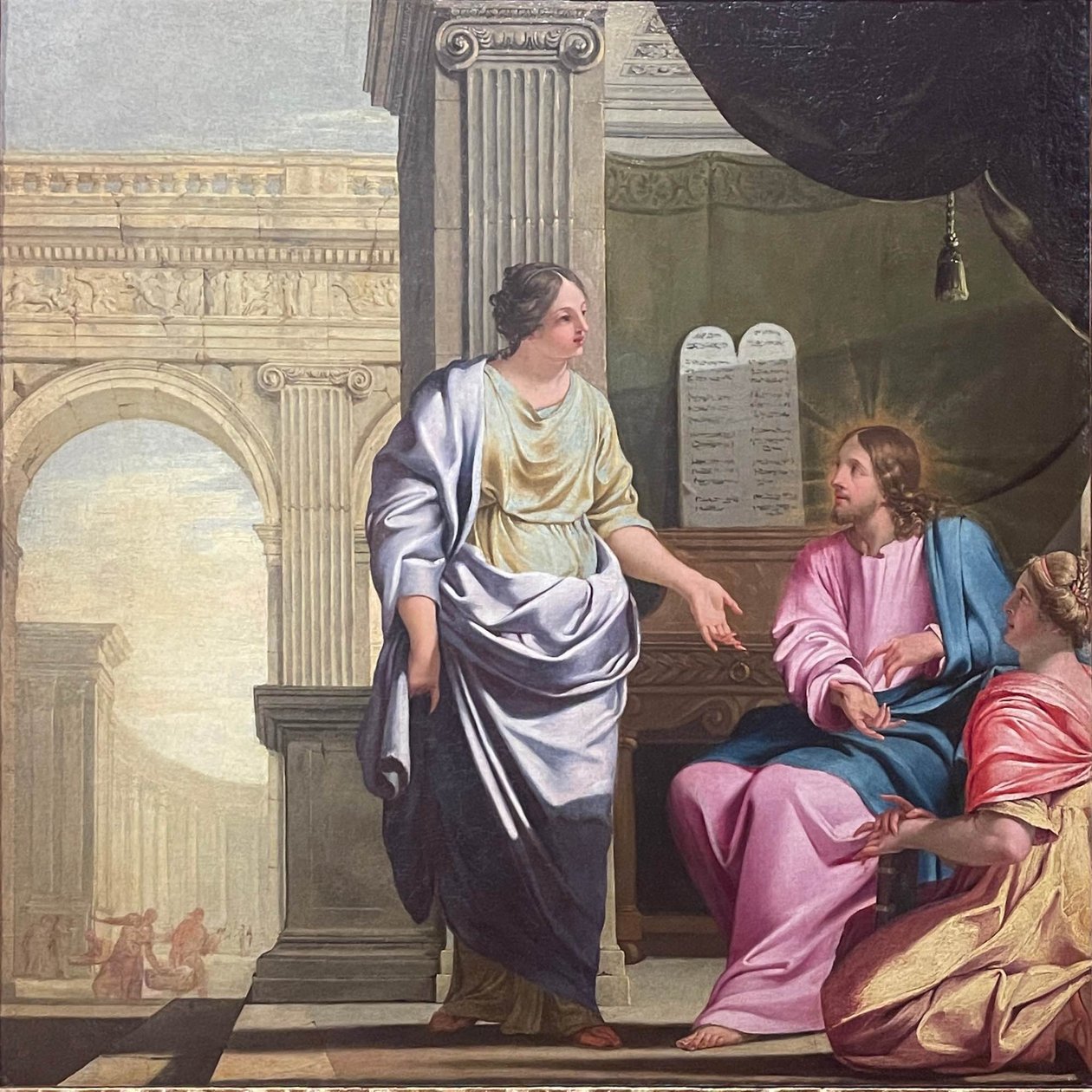 Frans:  Le Christ chez Marthe et Marie door Michel Corneille the Elder