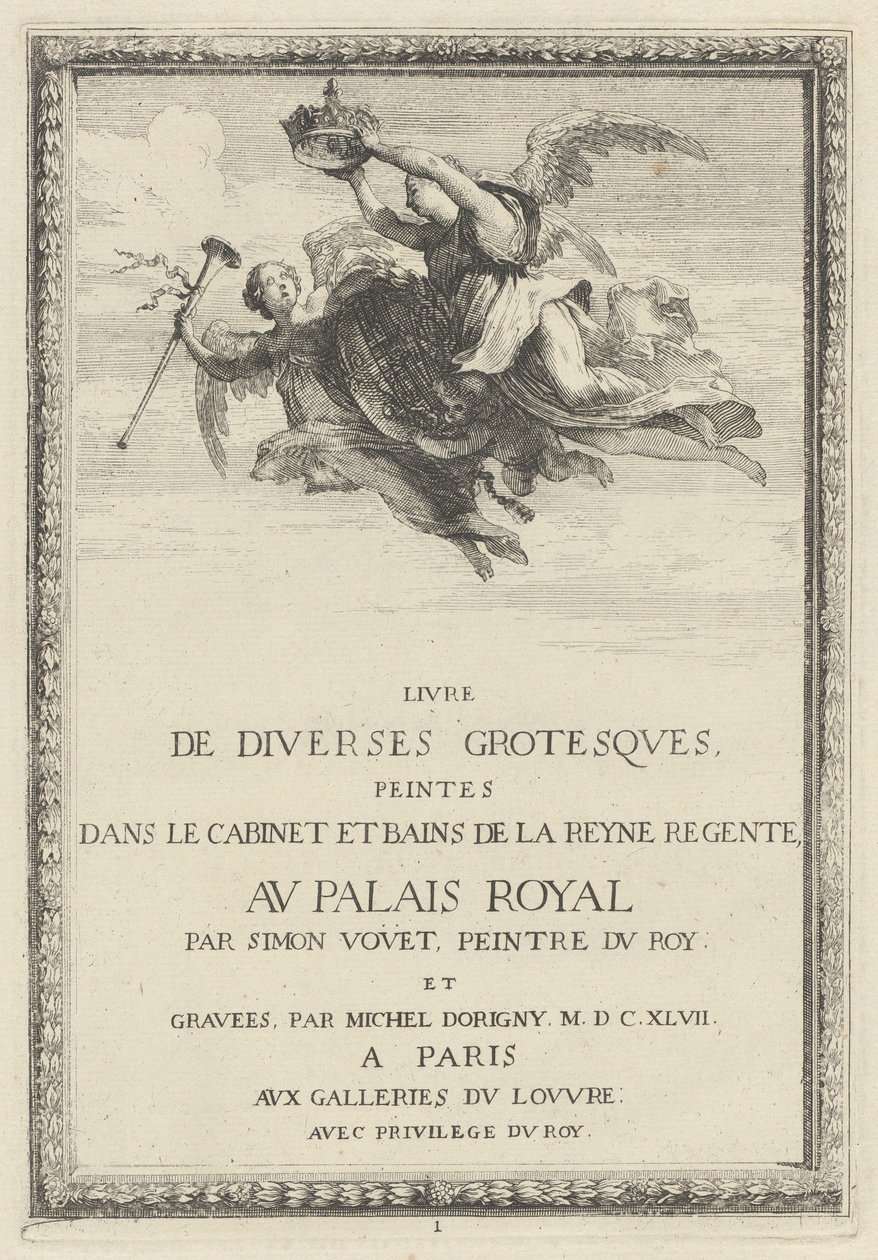 Titelpagina door Michel Dorigny, after Simon Vouet
