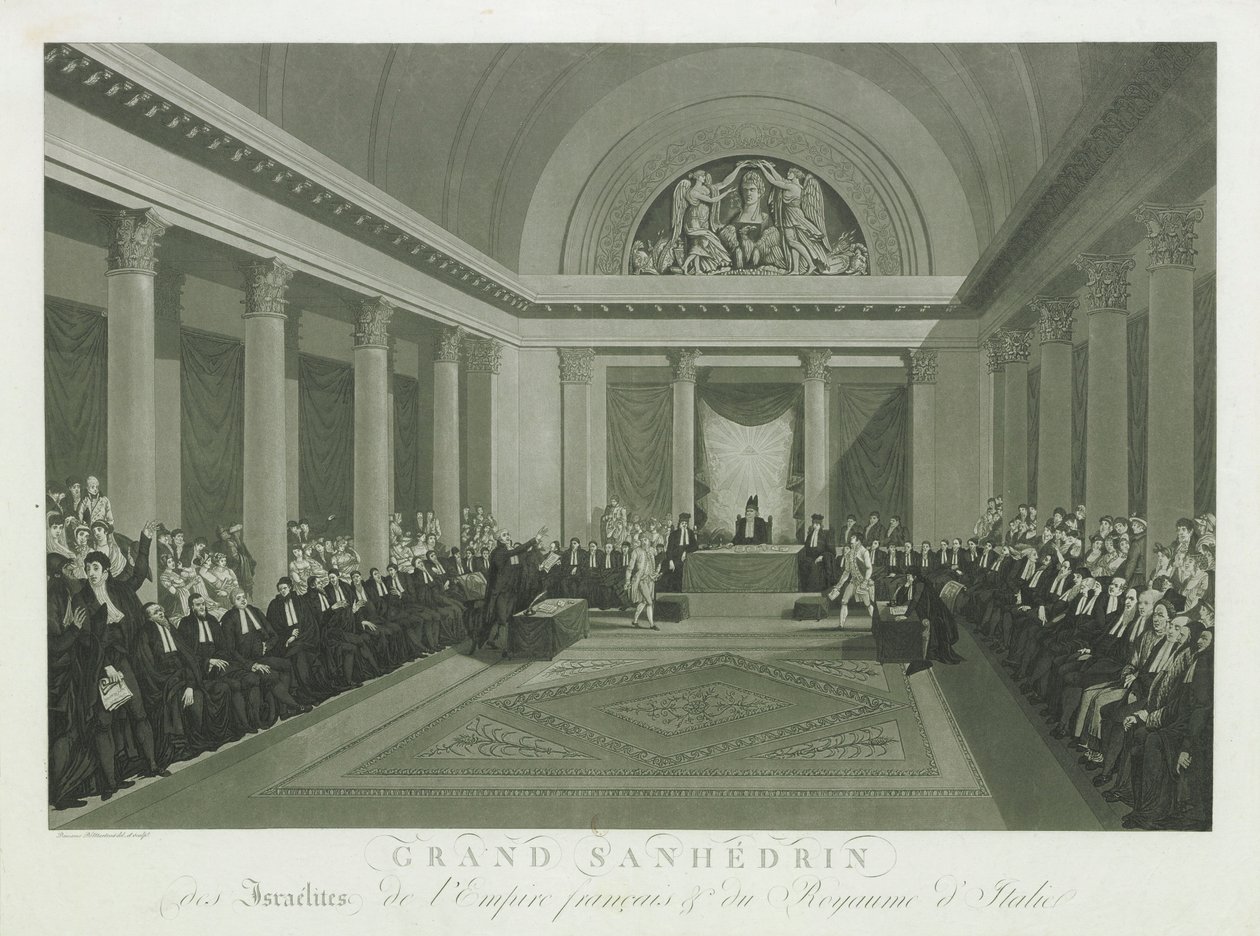 Het Grote Sanhedrin van de Israëlieten door Napoleon I, 1806 door Michel François Damame Demartrais