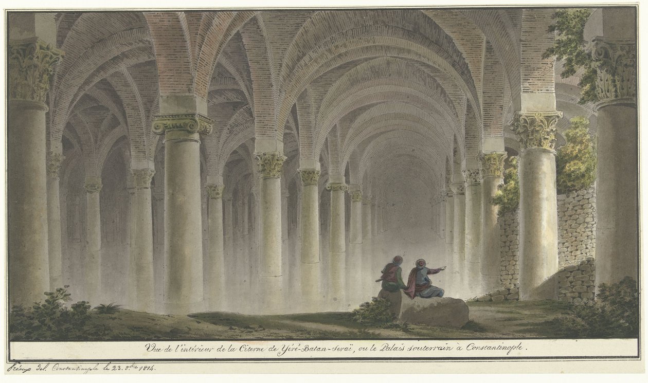 Interieur te Constantinopel door Michel François Preaulx