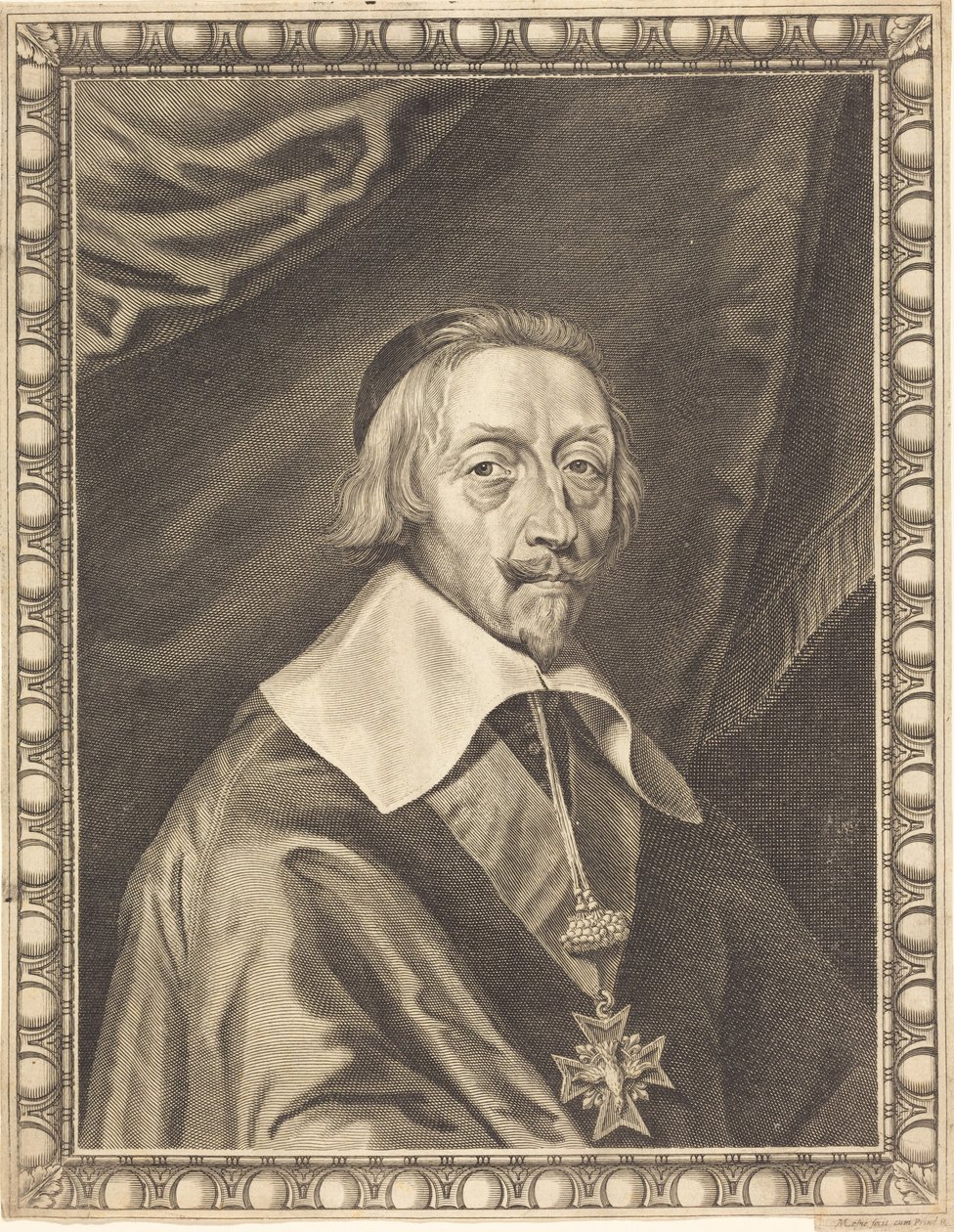 Armand Jean du Plessis, kardinaal Richelieu door Michel Lasne