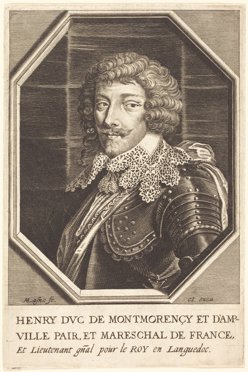 Hendrik II, hertog van Montmorency door Michel Lasne