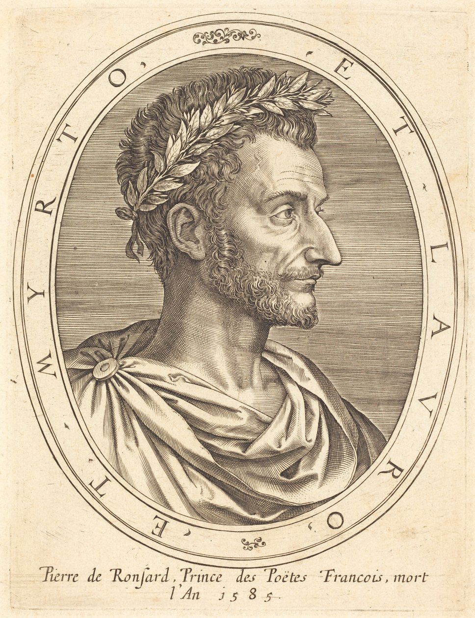 Pierre de Ronsard door Michel Lasne