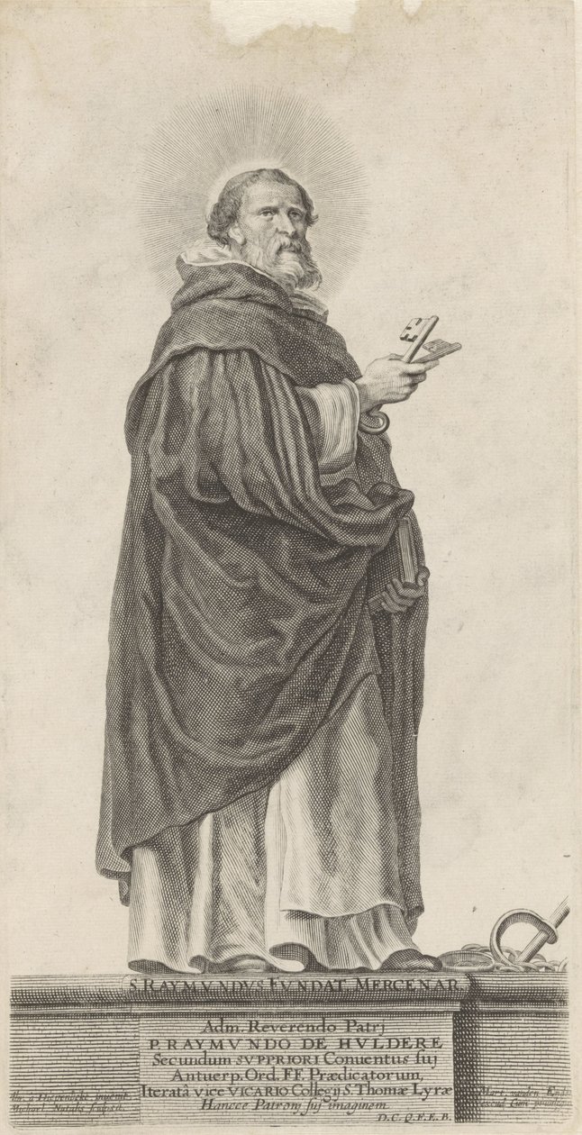 De heilige Raymundus van Peñafort door Michel Natalis