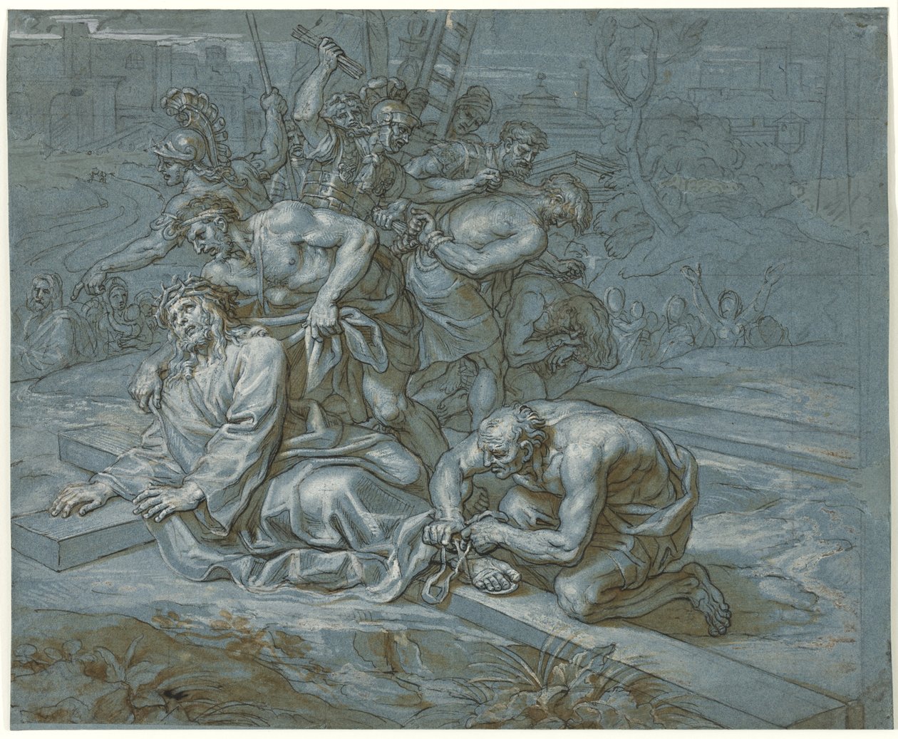 Christus Ontkleed aan het Kruis door Michel des Gobelins Corneille