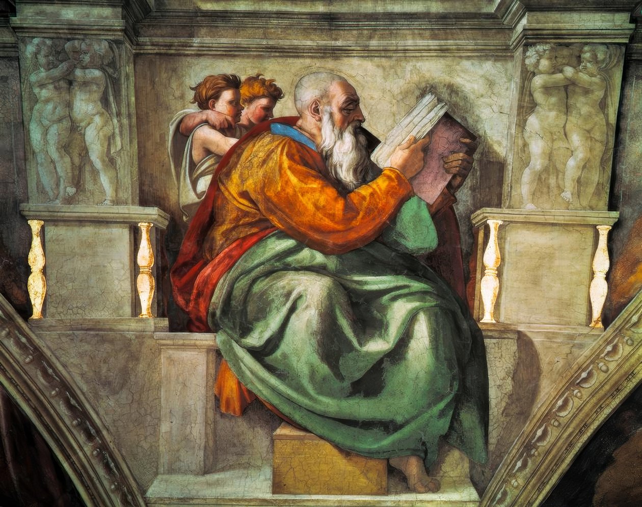 De profeet Zacharias door Michelangelo Buonarroti