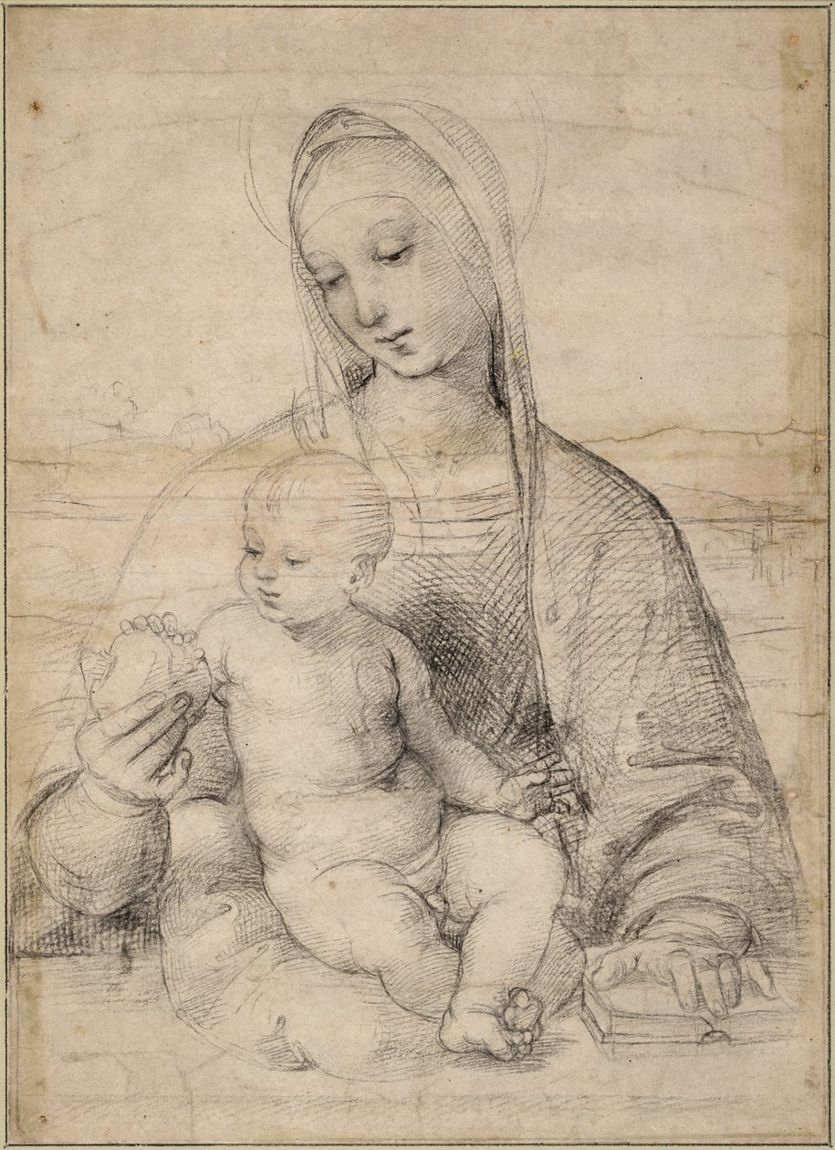 Madonna van de Granaatappel door Michelangelo Buonarroti