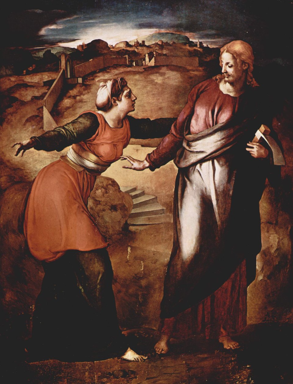 Noli me tangere door Michelangelo Buonarroti