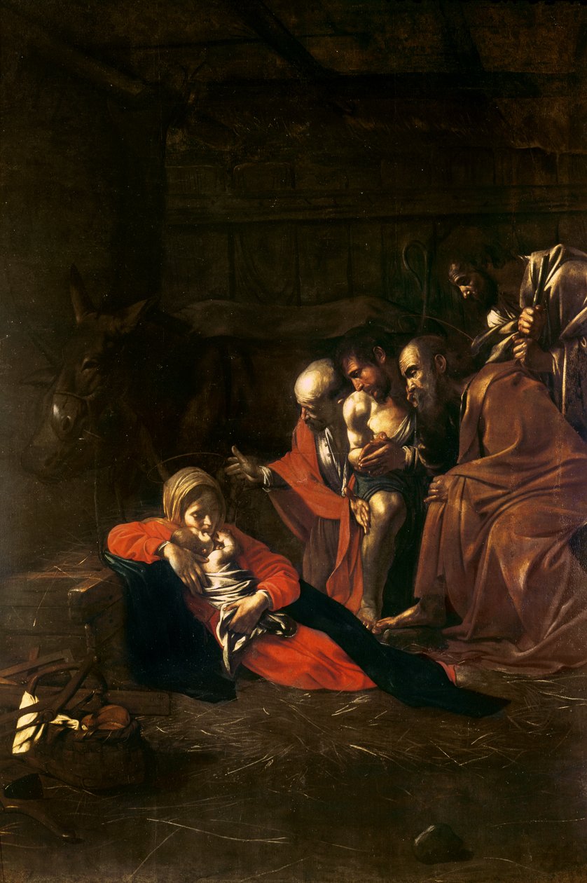 Aanbidding van de Herders door Michelangelo Merisi Caravaggio