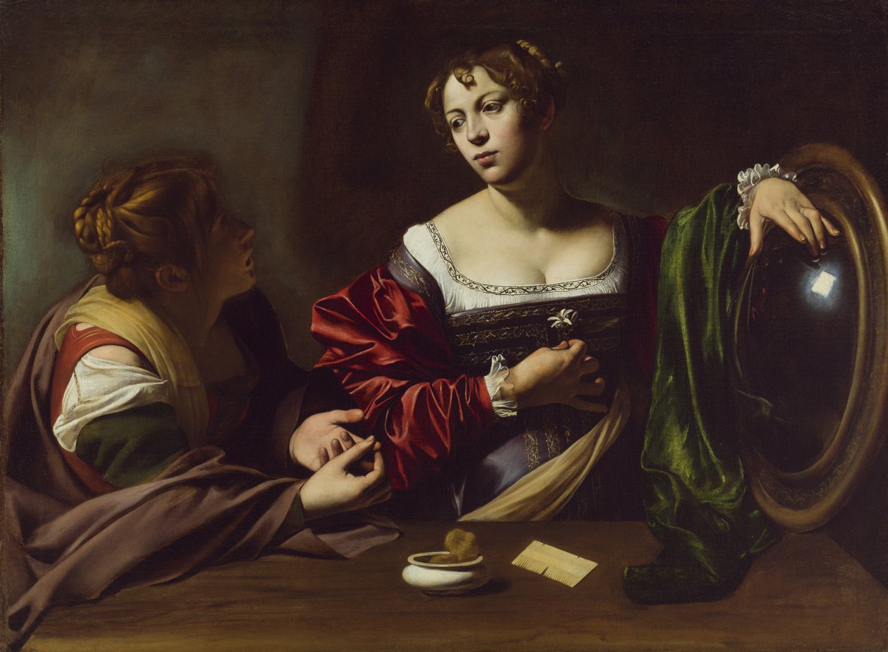 De Bekering van Magdalena door Michelangelo Merisi Caravaggio