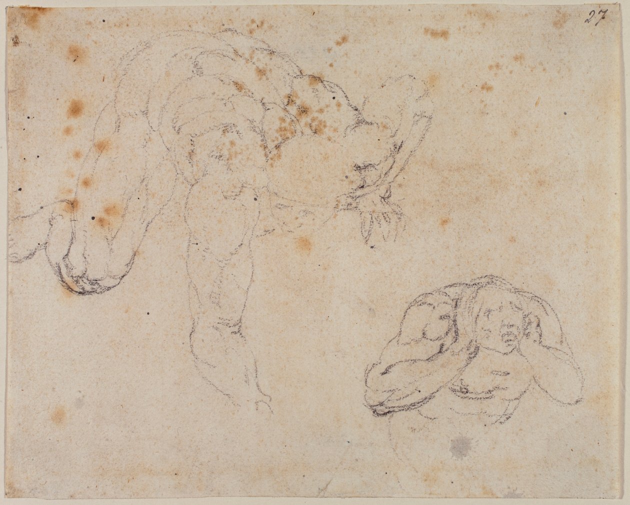 Kopie van het Laatste Oordeel door Michelangelo (after) Buonarroti