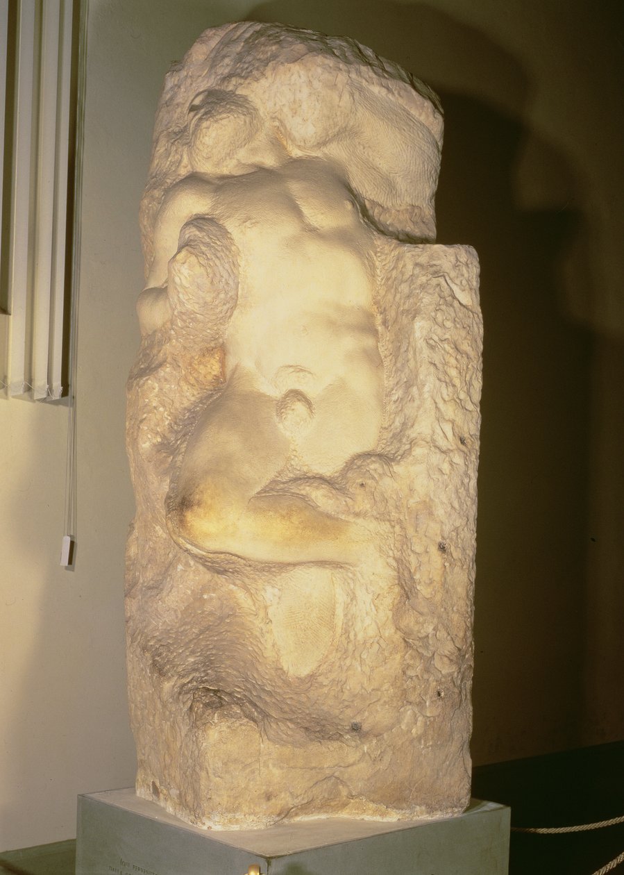 Ontwakende Slaaf, c.1520-23 door Michelangelo Buonarroti