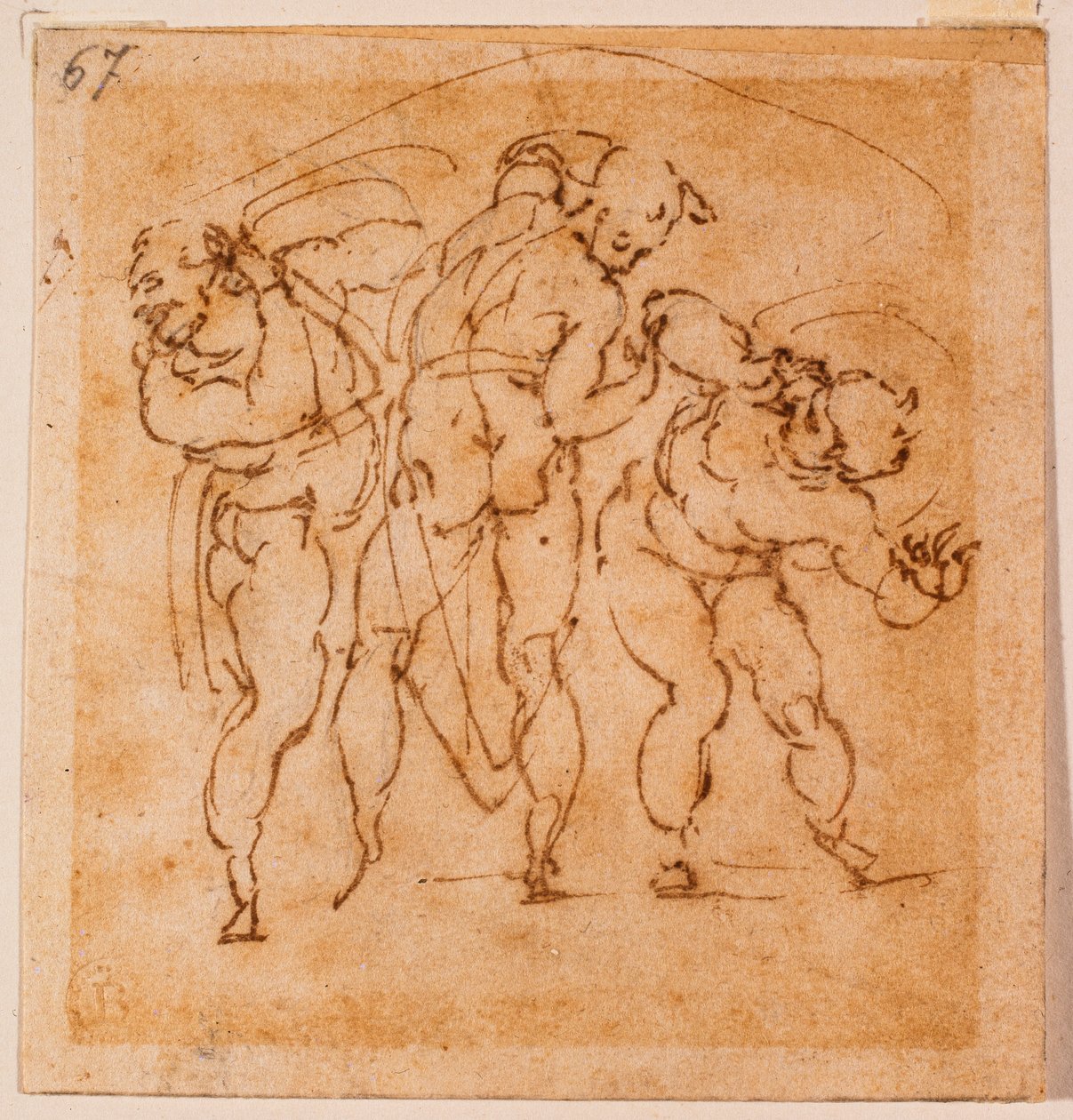 Figurenstudie voor een 