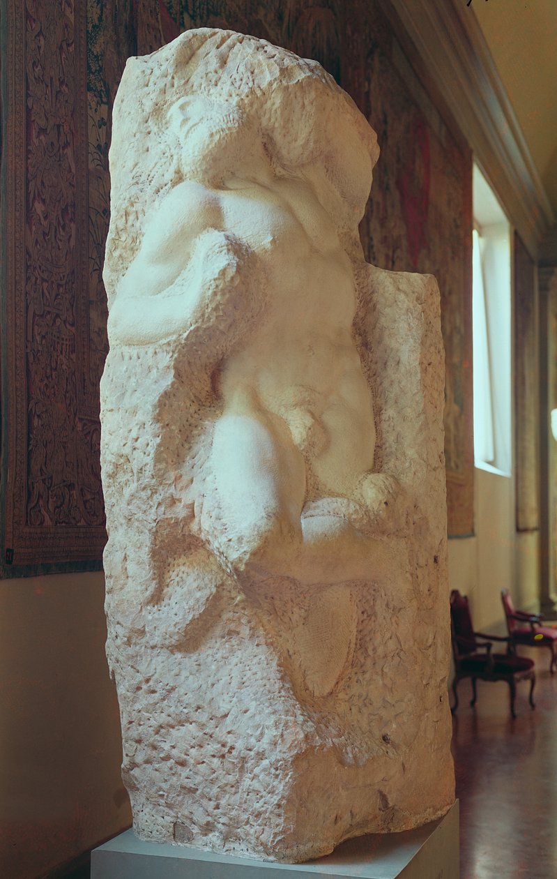De Ontwakende Slaaf door Michelangelo Buonarroti