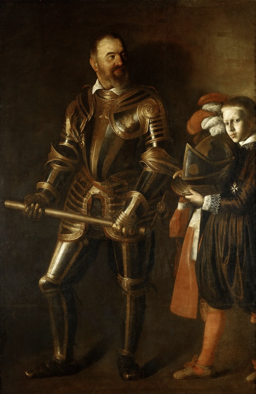 Alof de Wignacourt 1547-1622, Grootmeester van de Orde van Malta door Michelangelo Merisi Caravaggio