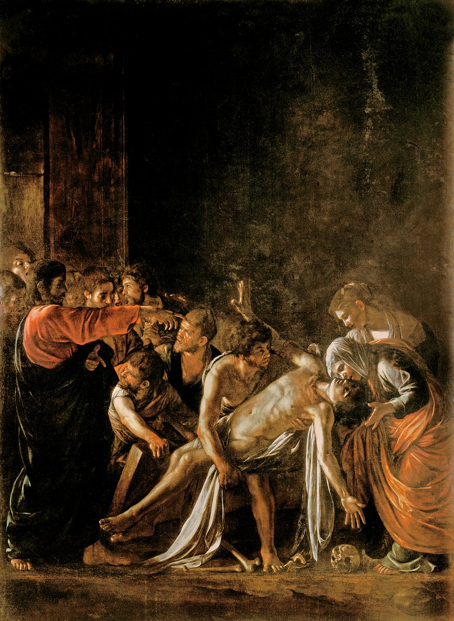 Opstanding van Lazarus door Michelangelo Merisi Caravaggio