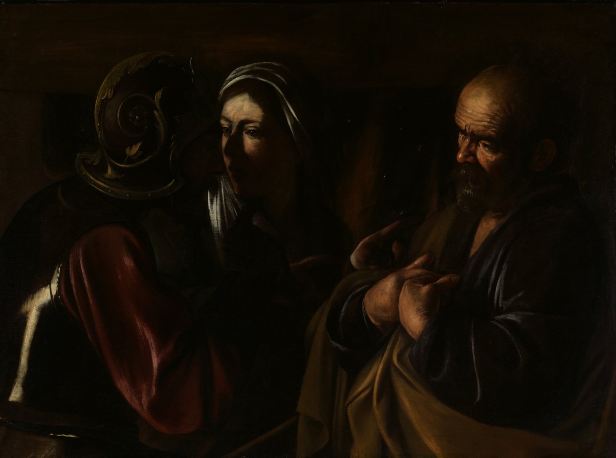 De Verloochening van Sint Petrus door Michelangelo Merisi Caravaggio
