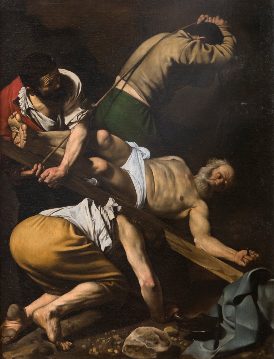 Kruisiging van St. Petrus door Michelangelo Merisi da Caravaggio