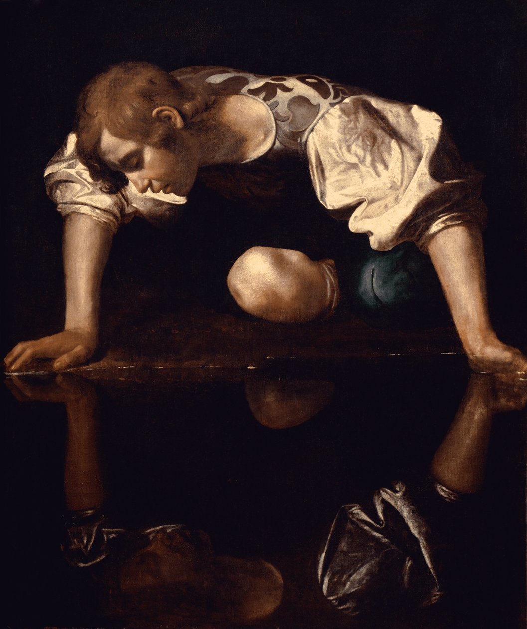 Narcissus door Michelangelo Merisi da Caravaggio