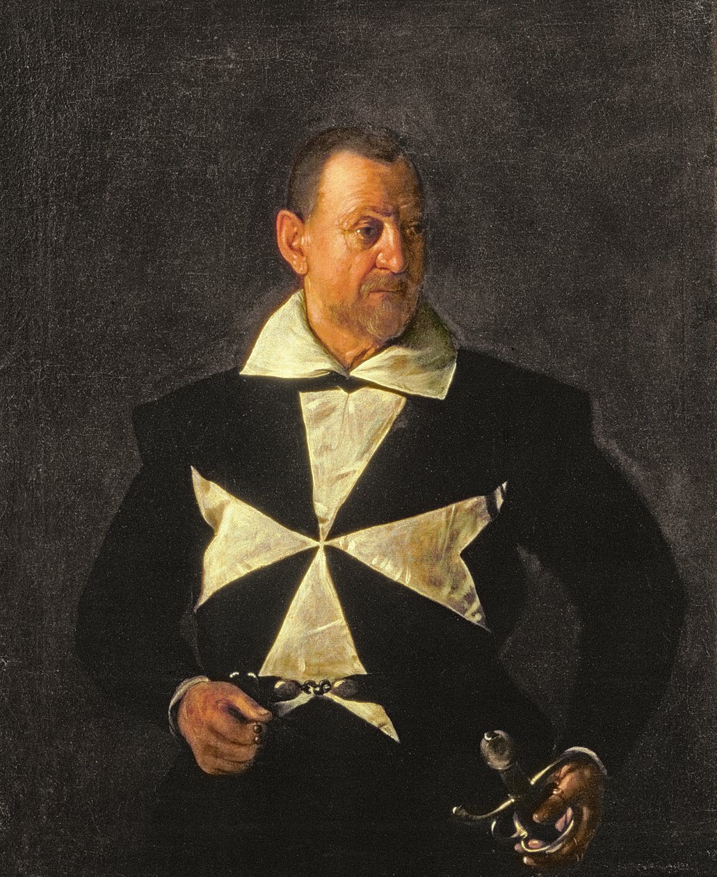 Portret van een ridder van Malta, mogelijk Fra Antonio Martelli door Michelangelo Merisi da Caravaggio