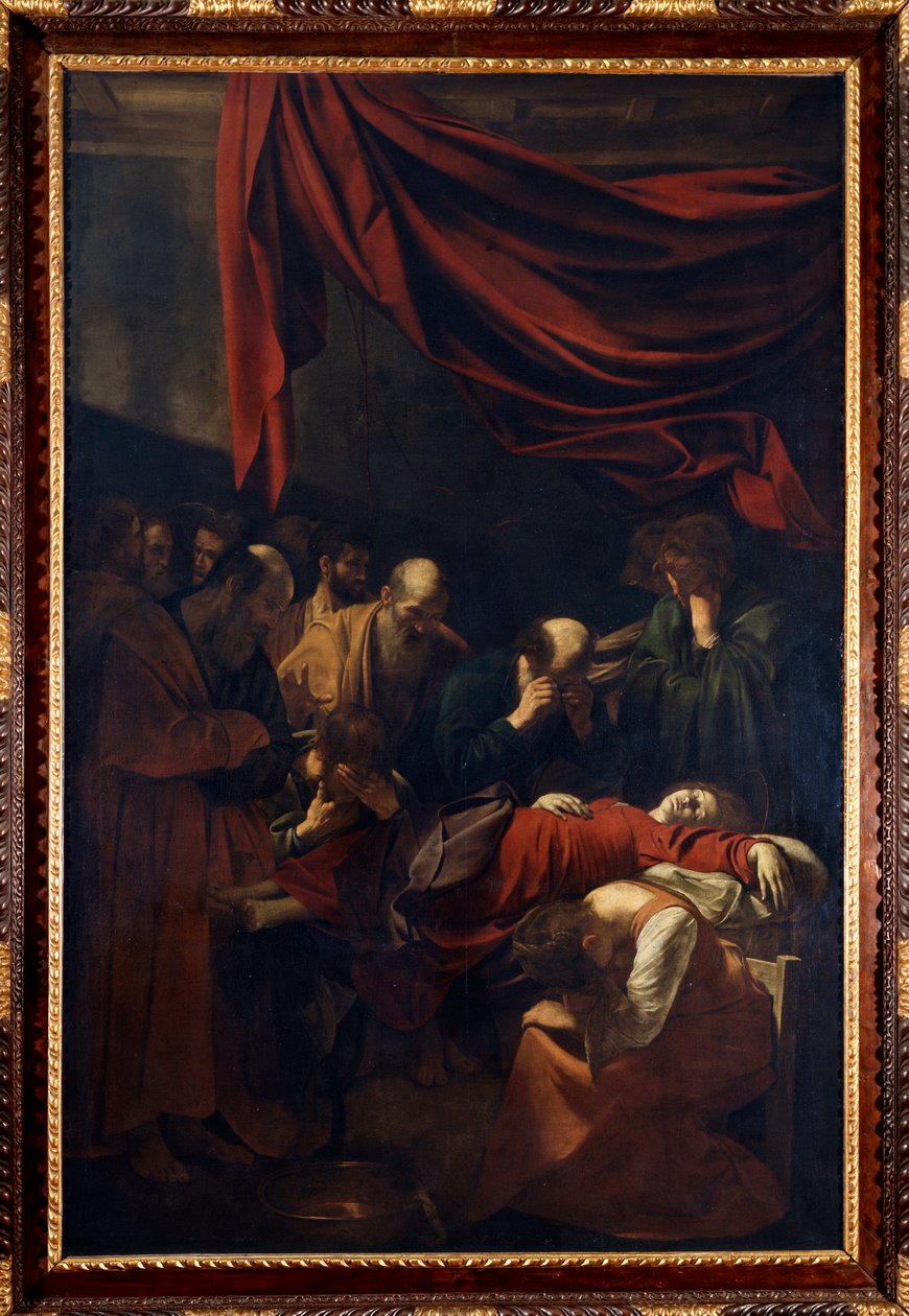 De dood van de Maagd door Michelangelo Merisi da Caravaggio