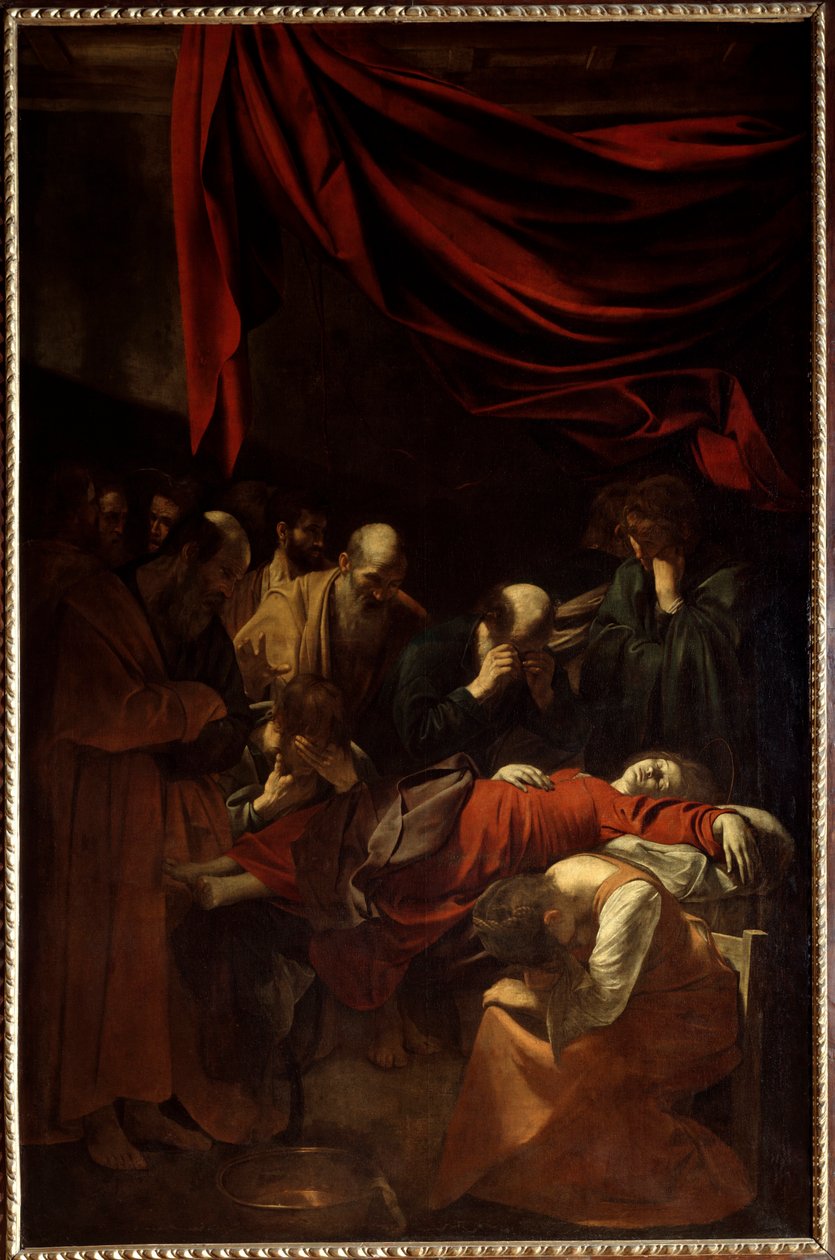 De dood van de Maagd door Michelangelo Merisi da Caravaggio