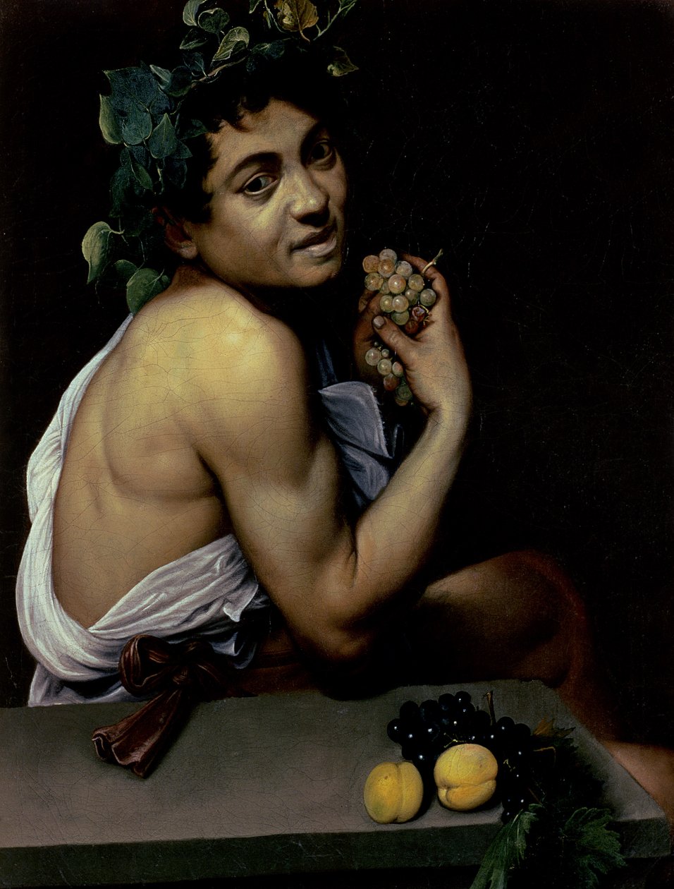 De zieke Bacchus door Michelangelo Merisi da Caravaggio